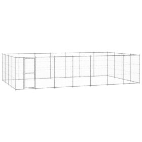 Outdoor Dog Kennel Galvanized Steel 364.7 ft¬≤