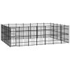 Outdoor Dog Kennel Steel 347.2 ft¬≤