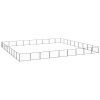 Dog Kennel Black 871.9 ft¬≤ Steel