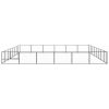 Dog Kennel Black 516.7 ft¬≤ Steel