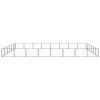 Dog Kennel Black 516.7 ft¬≤ Steel