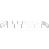 Dog Kennel Black 527.4 ft¬≤ Steel