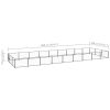 Dog Kennel Black 290.6 ft¬≤ Steel