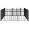 Outdoor Dog Kennel Steel 347.2 ft¬≤