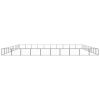 Dog Kennel Black 1076.4 ft¬≤ Steel
