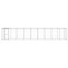 Outdoor Dog Kennel Galvanized Steel with Roof 234.4 ft¬≤