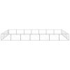 Dog Kennel Silver 376.7 ft¬≤ Steel