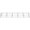 Dog Kennel Silver 53.8 ft¬≤ Steel