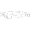Dog Kennel Silver 452.1 ft¬≤ Steel