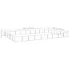 Dog Kennel Silver 581.3 ft¬≤ Steel