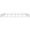 Dog Kennel Black 688.9 ft¬≤ Steel