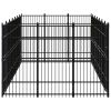 Outdoor Dog Kennel Steel 208.3 ft¬≤