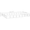 Dog Kennel Silver 516.7 ft¬≤ Steel