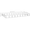 Dog Kennel Black 484.4 ft¬≤ Steel