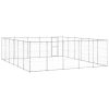 Outdoor Dog Kennel Galvanized Steel 390.7 ft¬≤