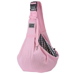 Pet Puppy Carrier Bag Cats Outdoor Travel Dog Subway Bus Shoulder Crossbody Bag Cotton Comfort Single Sling Handbag Tote Pouch Pet Carrier For Travel (Color: pink)