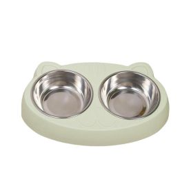 Pet Feeder Bowls for Puppy Medium Dogs Cats (Color: green, Type: Pet Supplies)