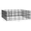 Outdoor Dog Kennel Steel 357.1 ft¬≤
