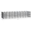 Outdoor Dog Kennel Steel 297.6 ft¬≤