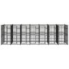 Outdoor Dog Kennel Steel 138.9 ft¬≤