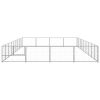 Dog Kennel Silver 387.5 ft¬≤ Steel
