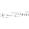 Dog Kennel Black 322.9 ft¬≤ Steel